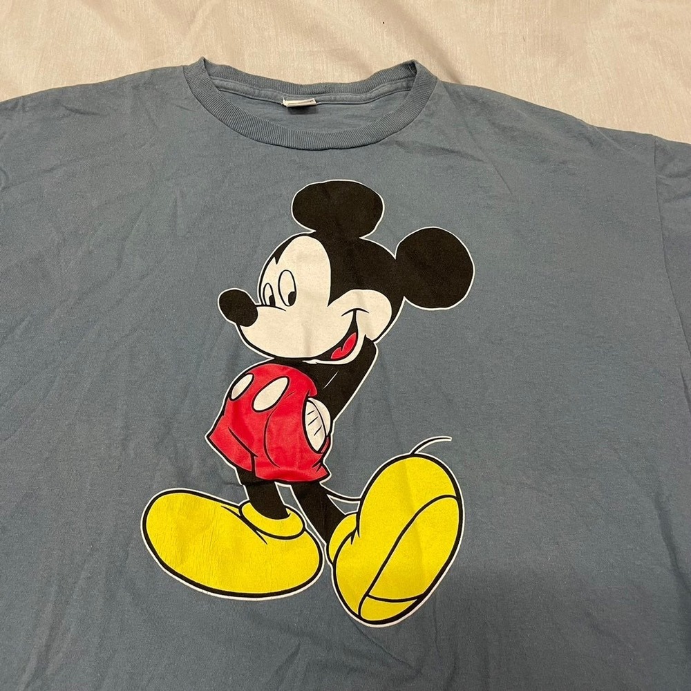 Vintage Disney Mickey Mouse Classic T Shirt Blue - Mens XL